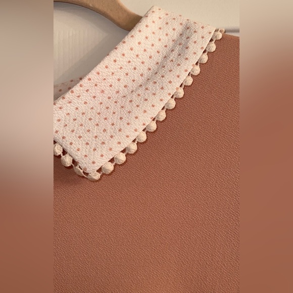 Faith and Joy Women’s Pink Polka Dot Blouse (NEW) - Picture 4 of 9